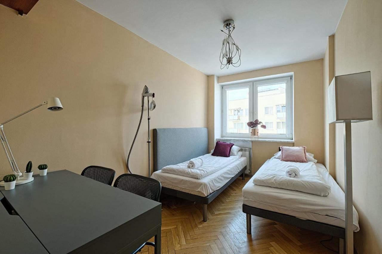 2Br Apt Balcony Tamka 17 Ac Appartement Warschau Buitenkant foto
